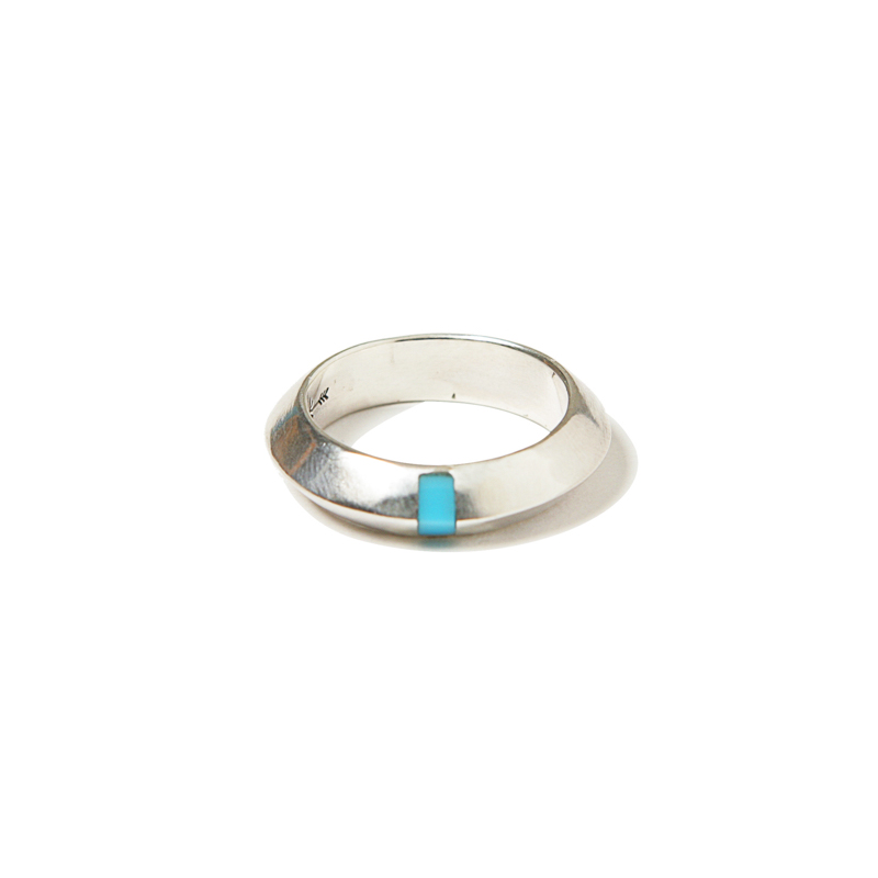 GEM INSERTED RING - TURQUOISE