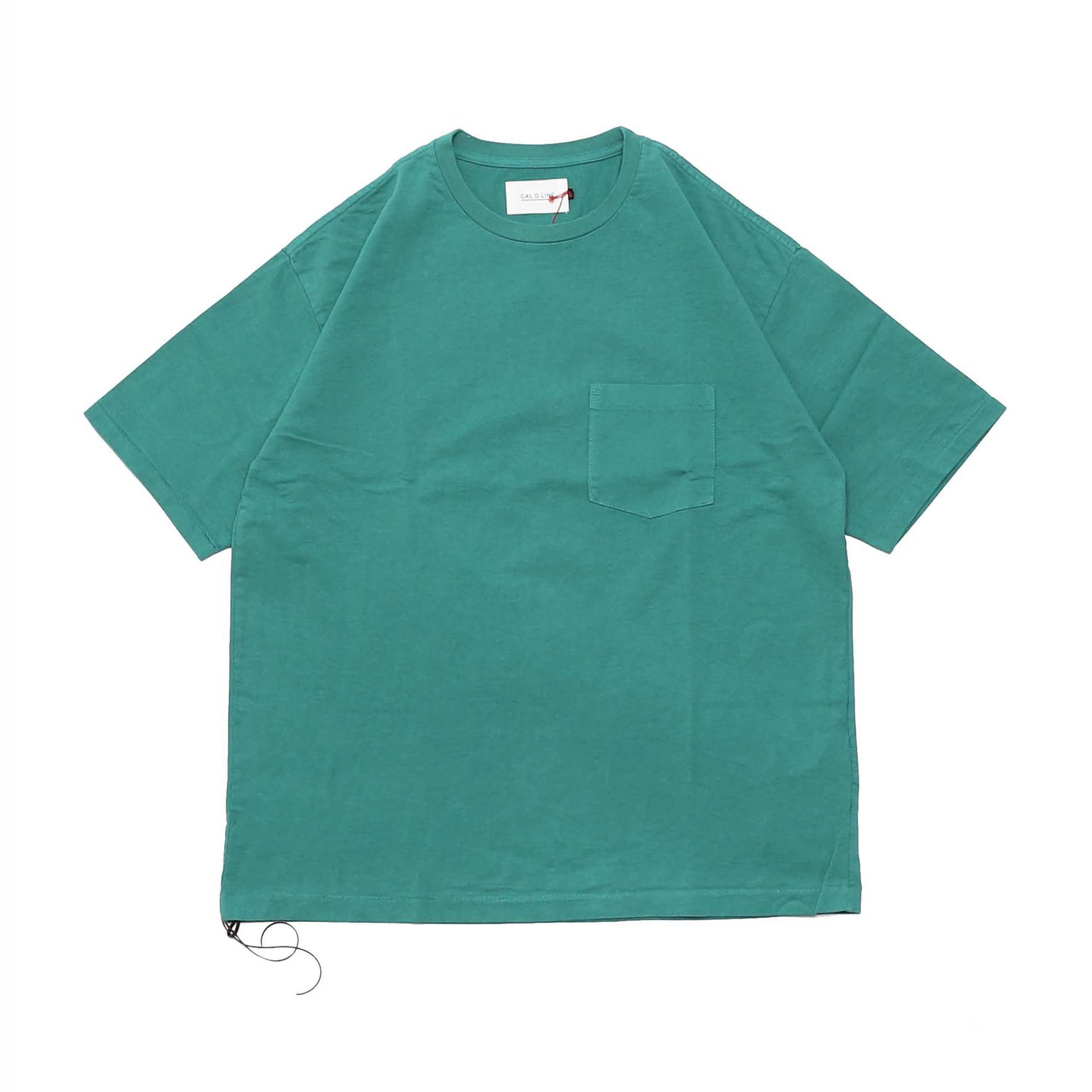 SOLID COLOR POCKET TEE - GREEN